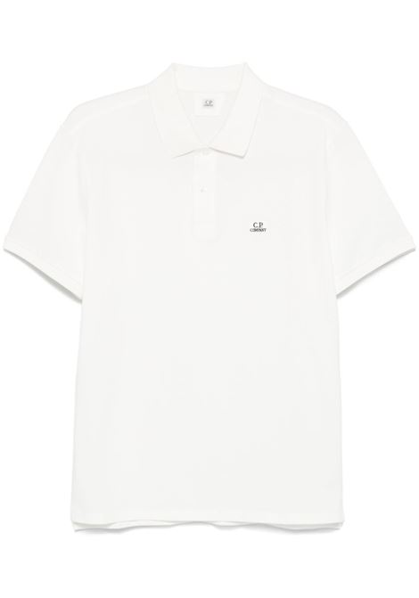 polo logo uomo bianca C.P. COMPANY | 18CMPL065A-005263W103